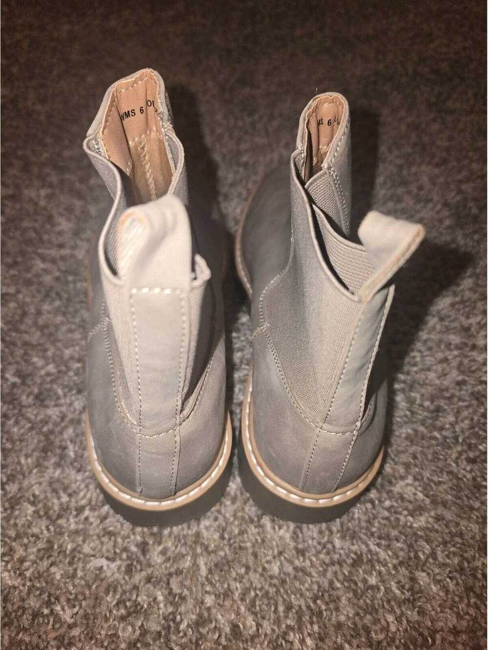 DV Dolce Vita Lobera Faux Leather Chelsea Pull On Boots Womens Size 6
